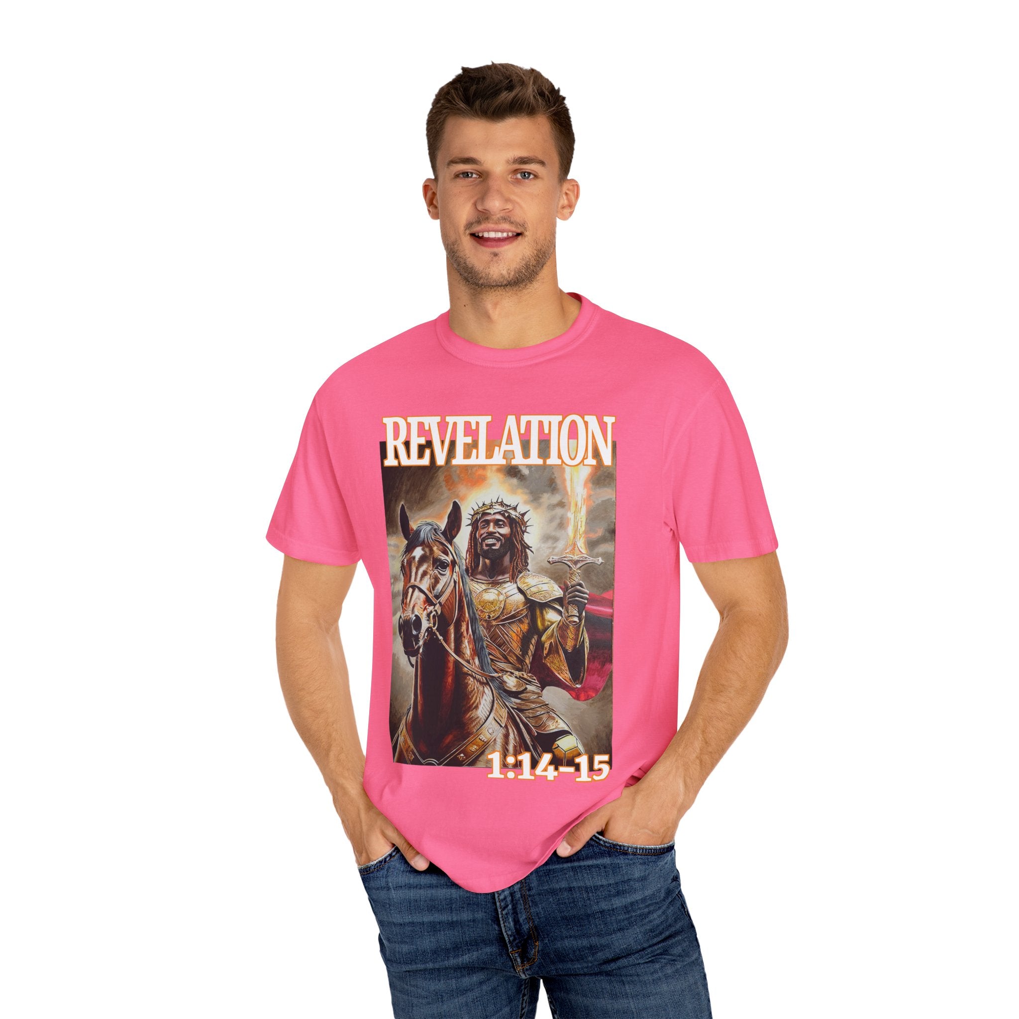 Celebrate the life and resurrection of Jesus Christ when wearing this T shirt