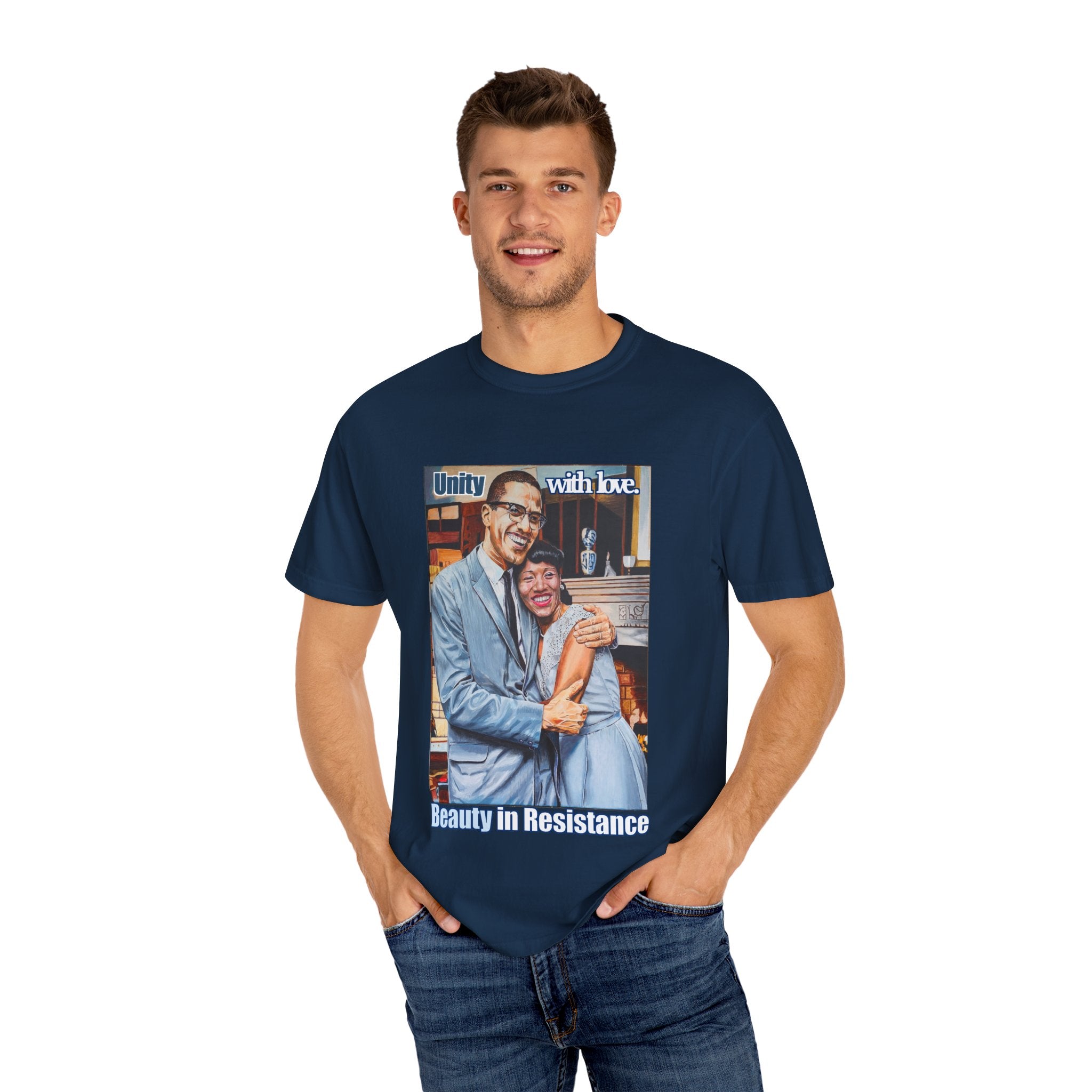 Represent like a true power couple in this Malcolm and Betty Shabazz T shirt