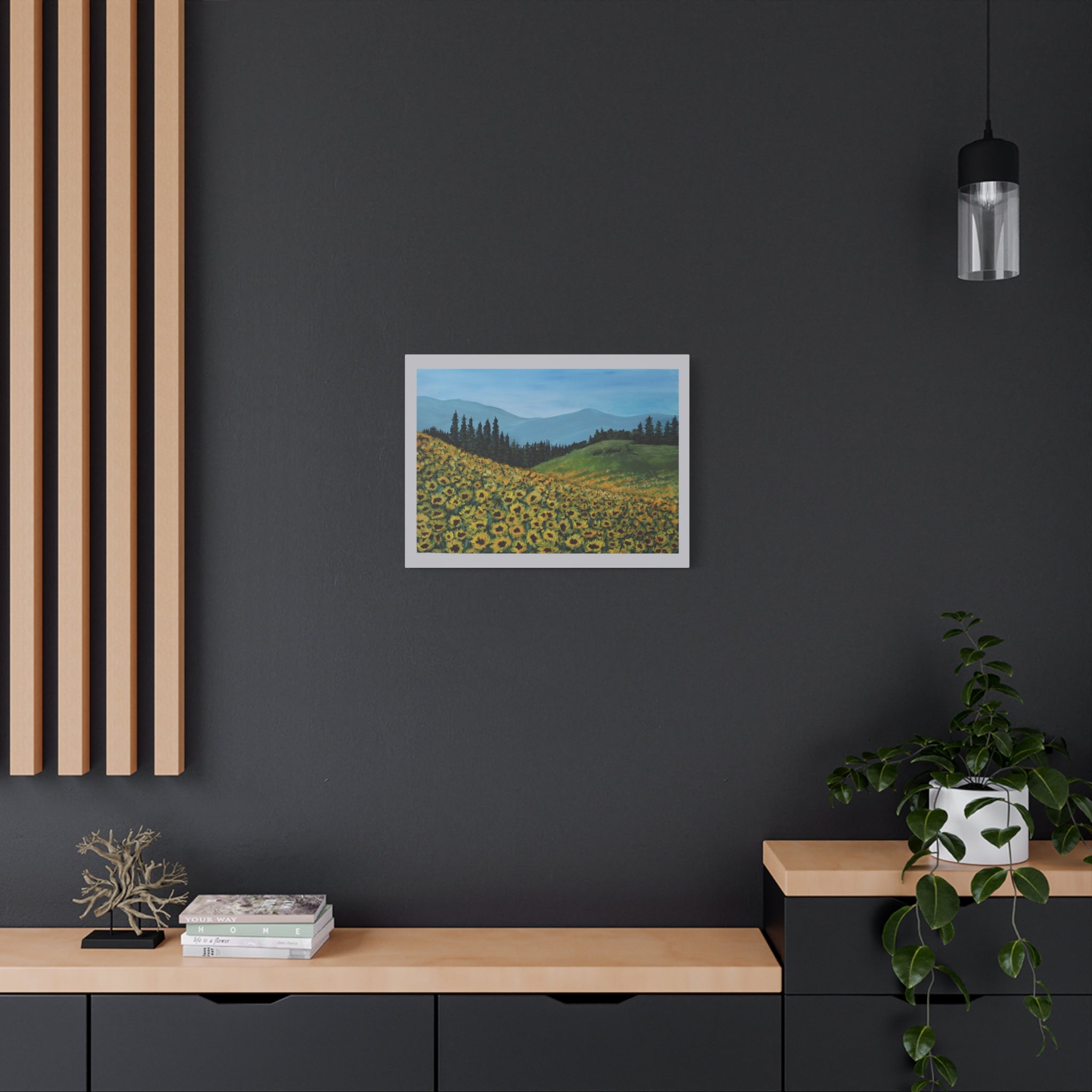 Sunflower Field Landscape print 9"x 12" & 18" x 24"