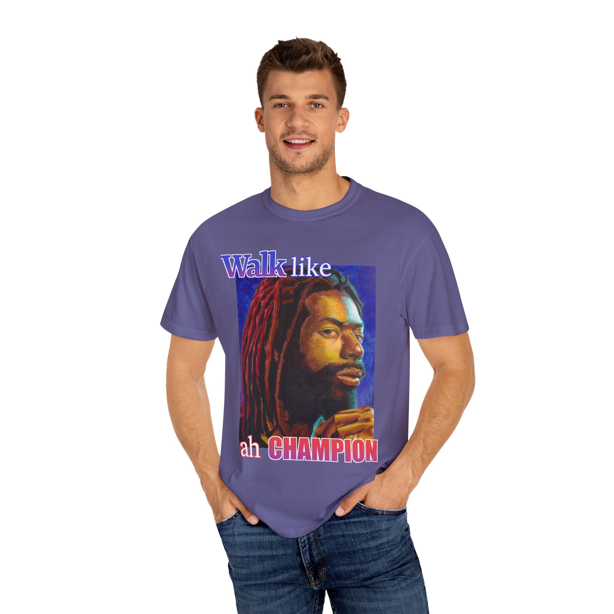Walk like ah Champion with this Buju Banton T Shirt
