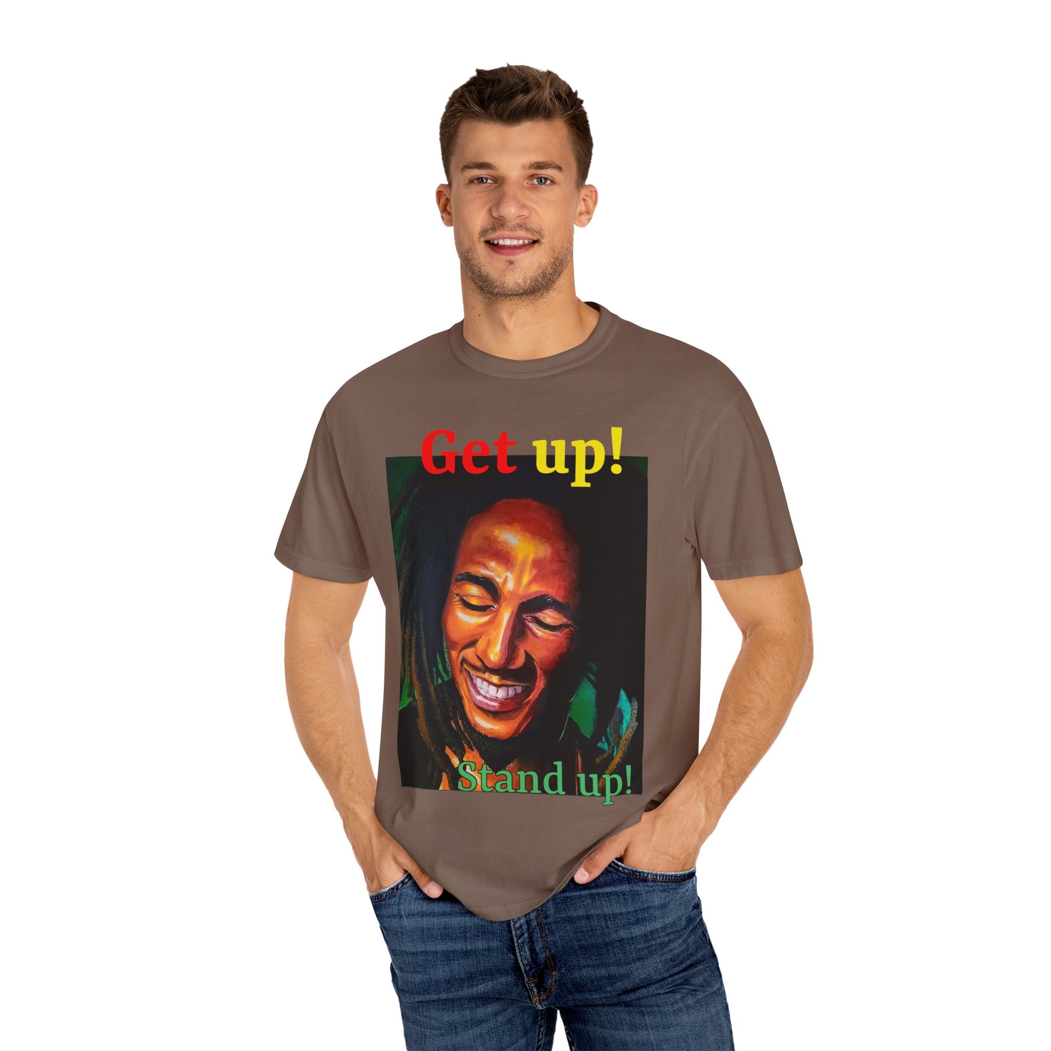 Get up Stand up! with this Bob Nesta Marley T-shirt