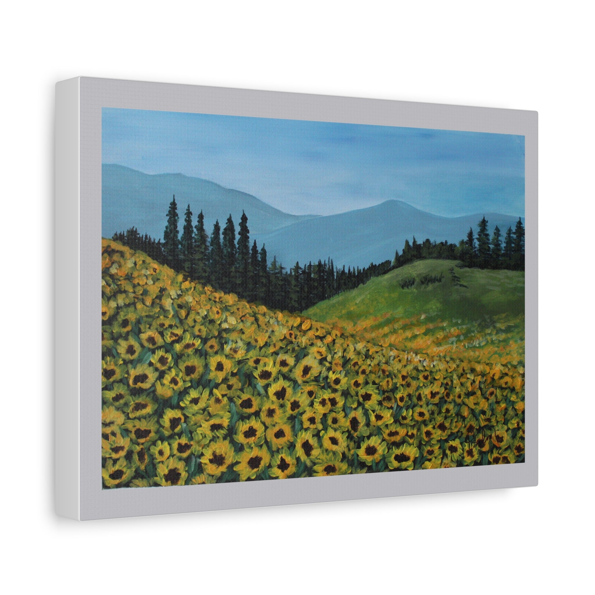Sunflower Field Landscape print 9"x 12" & 18" x 24"