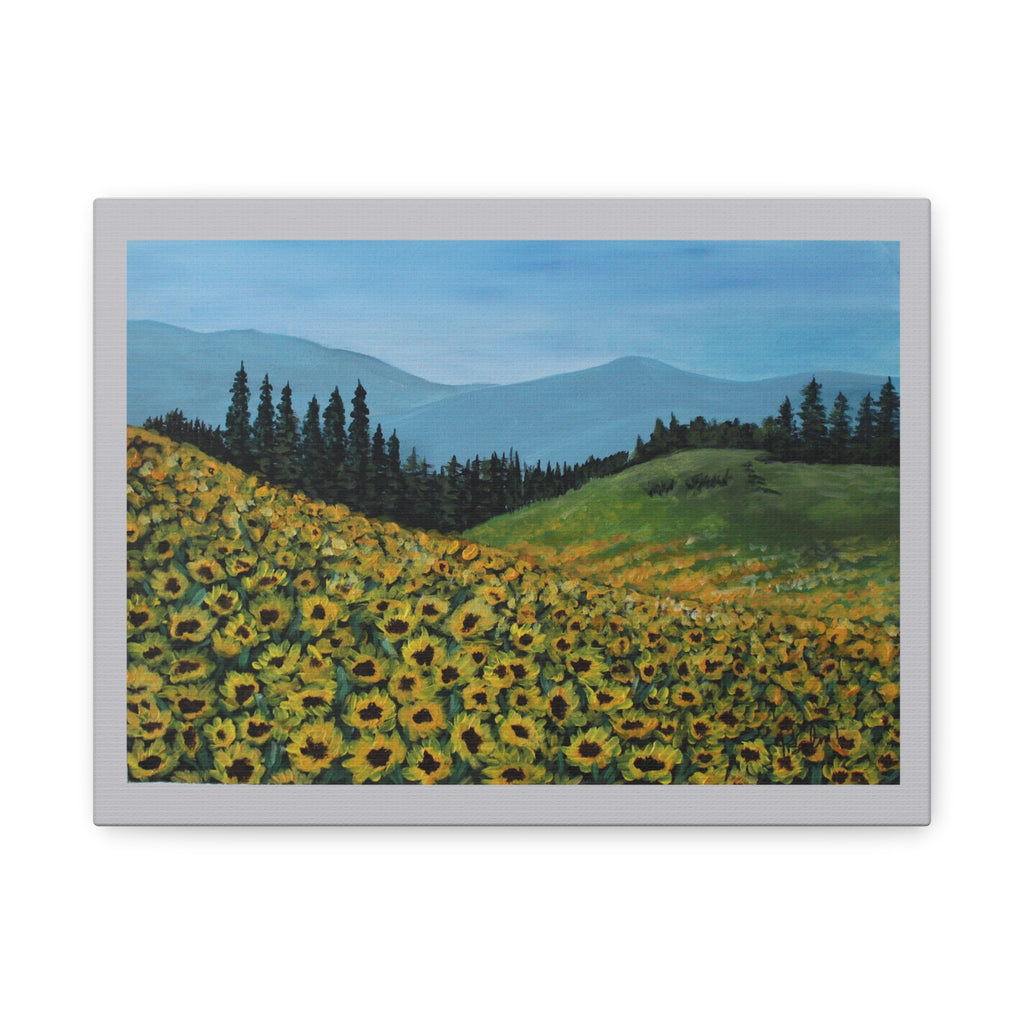 Sunflower Field Landscape print 9"x 12" & 18" x 24"