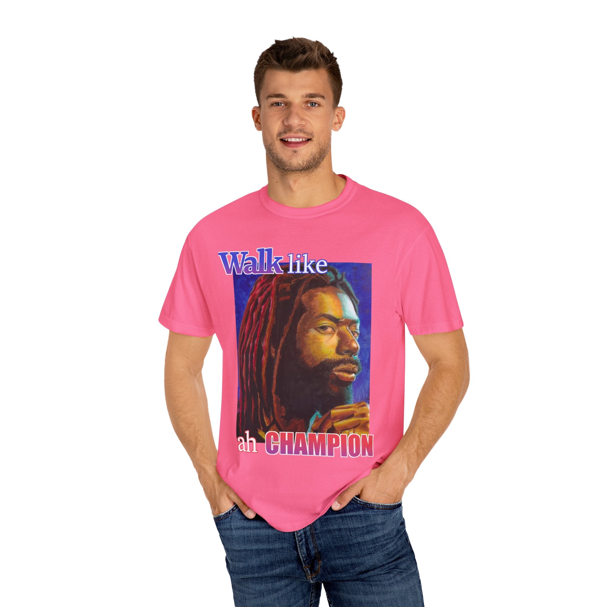 Walk like ah Champion with this Buju Banton T Shirt