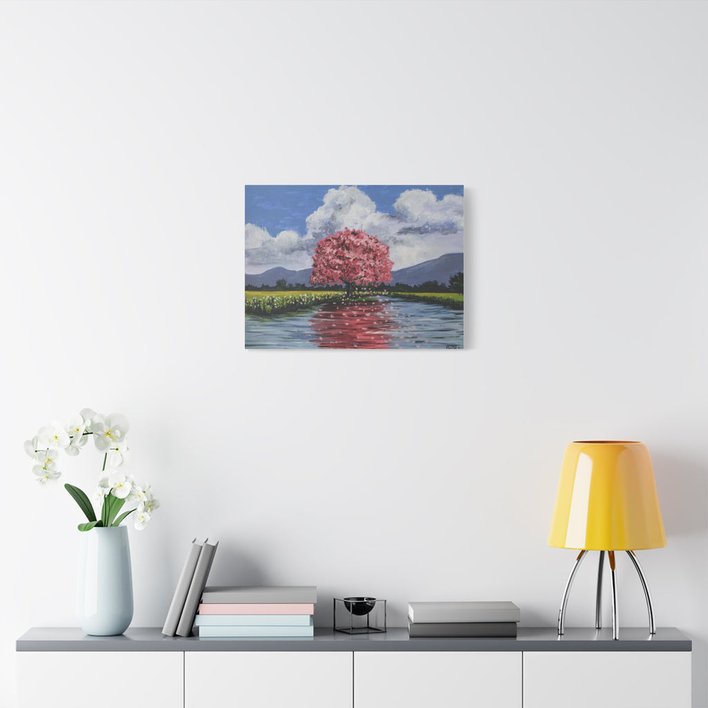 Pink Poui Lake Love print 9"x 12" & 24" x 18"