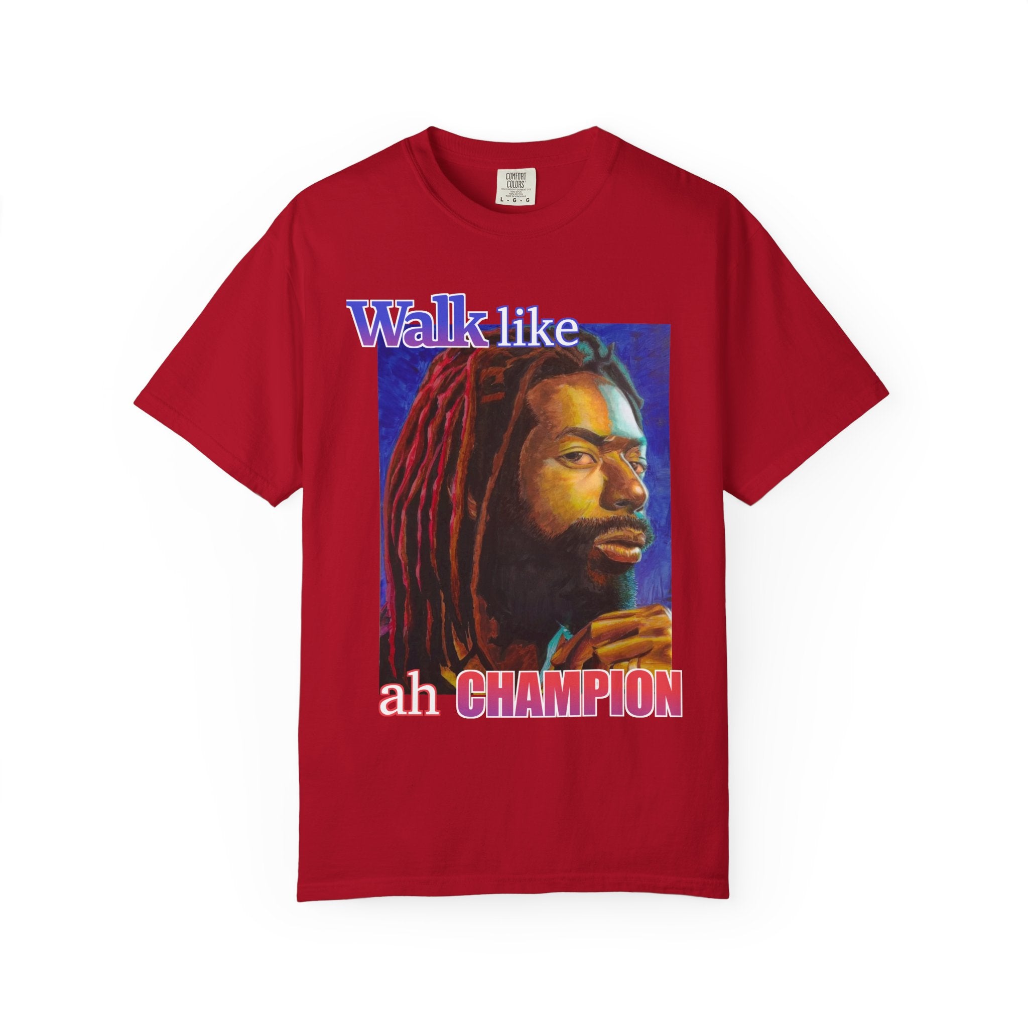 Walk like ah Champion with this Buju Banton T Shirt