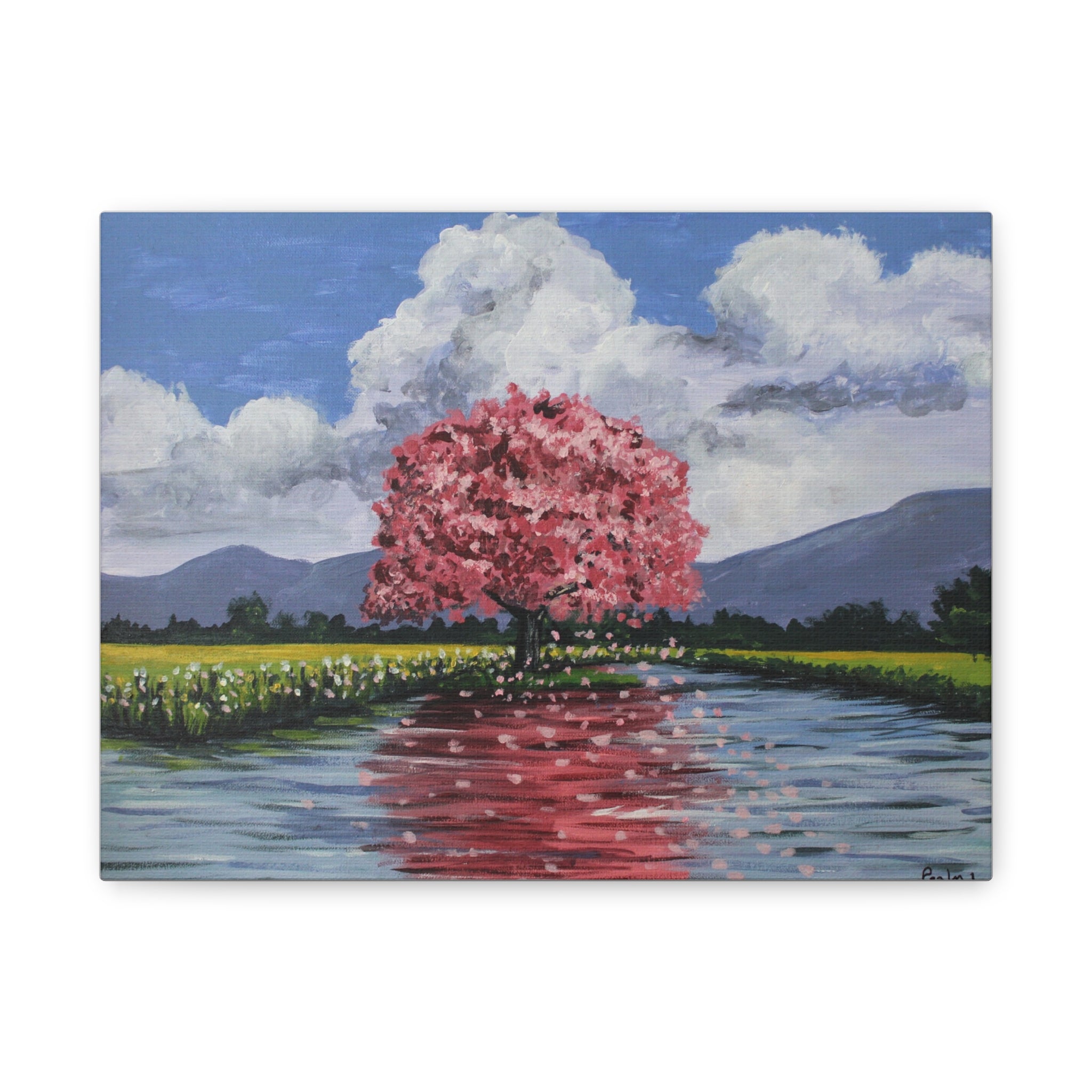 Pink Poui Lake Love print 9"x 12" & 24" x 18"