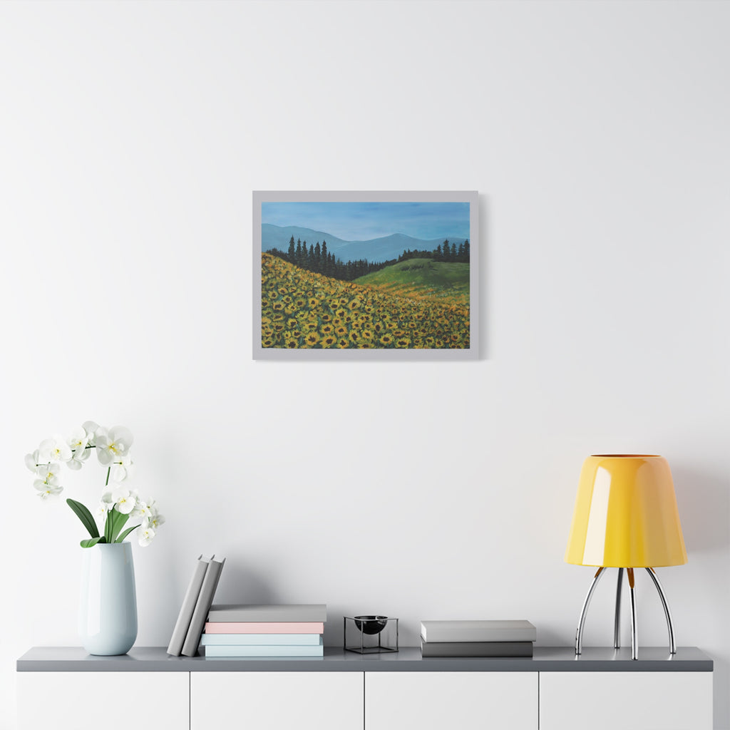 Sunflower Field Landscape print 9"x 12" & 18" x 24"