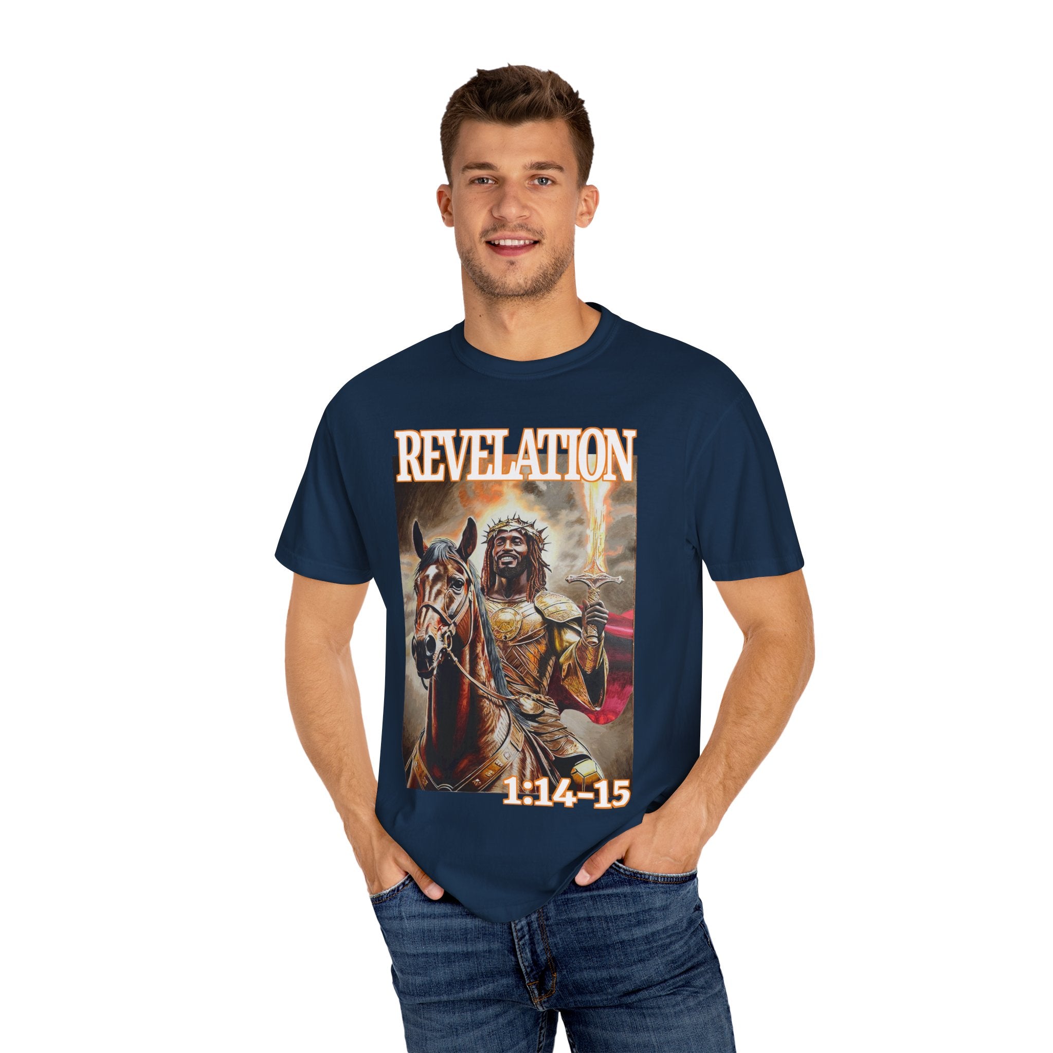 Celebrate the life and resurrection of Jesus Christ when wearing this T shirt