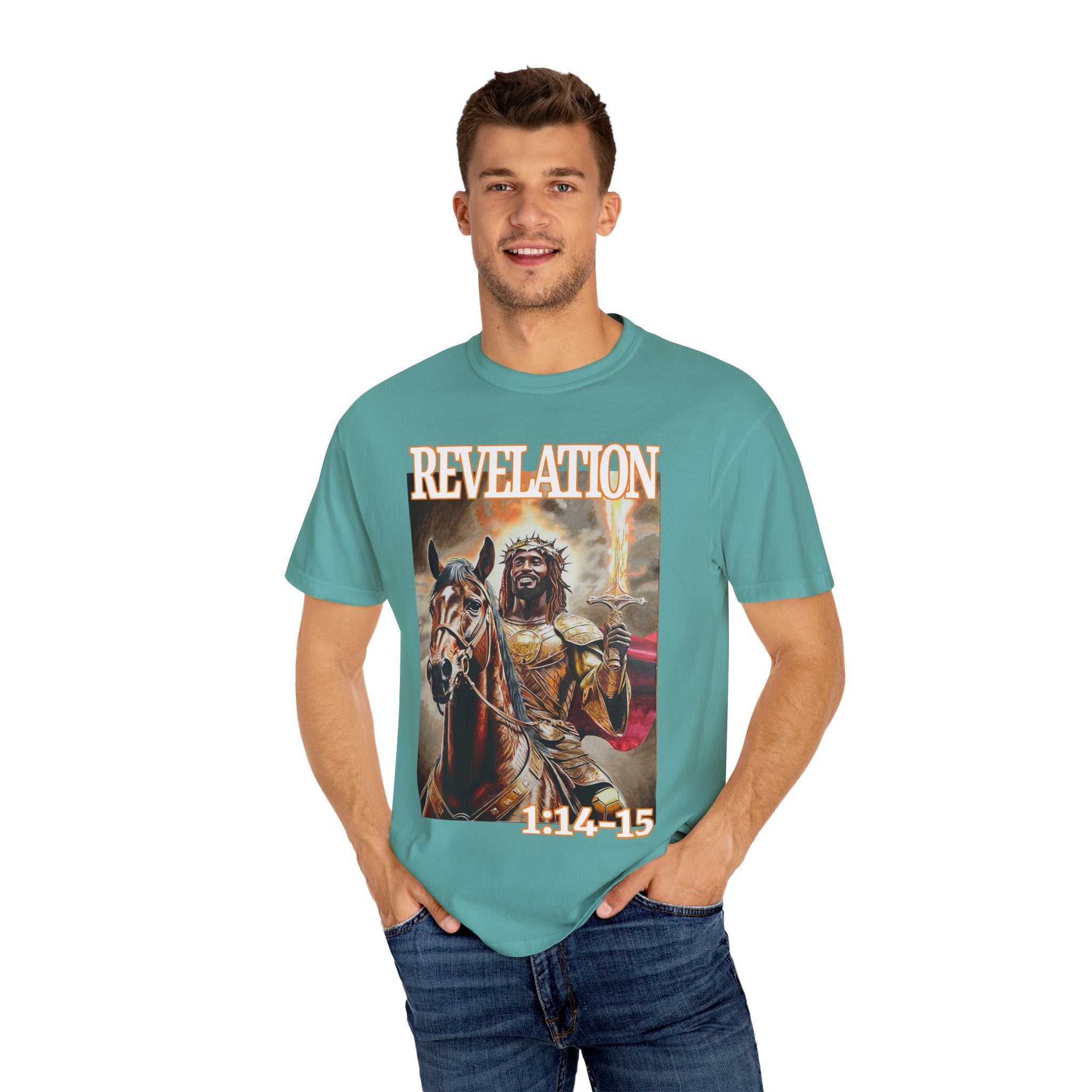 Celebrate the life and resurrection of Jesus Christ when wearing this T shirt