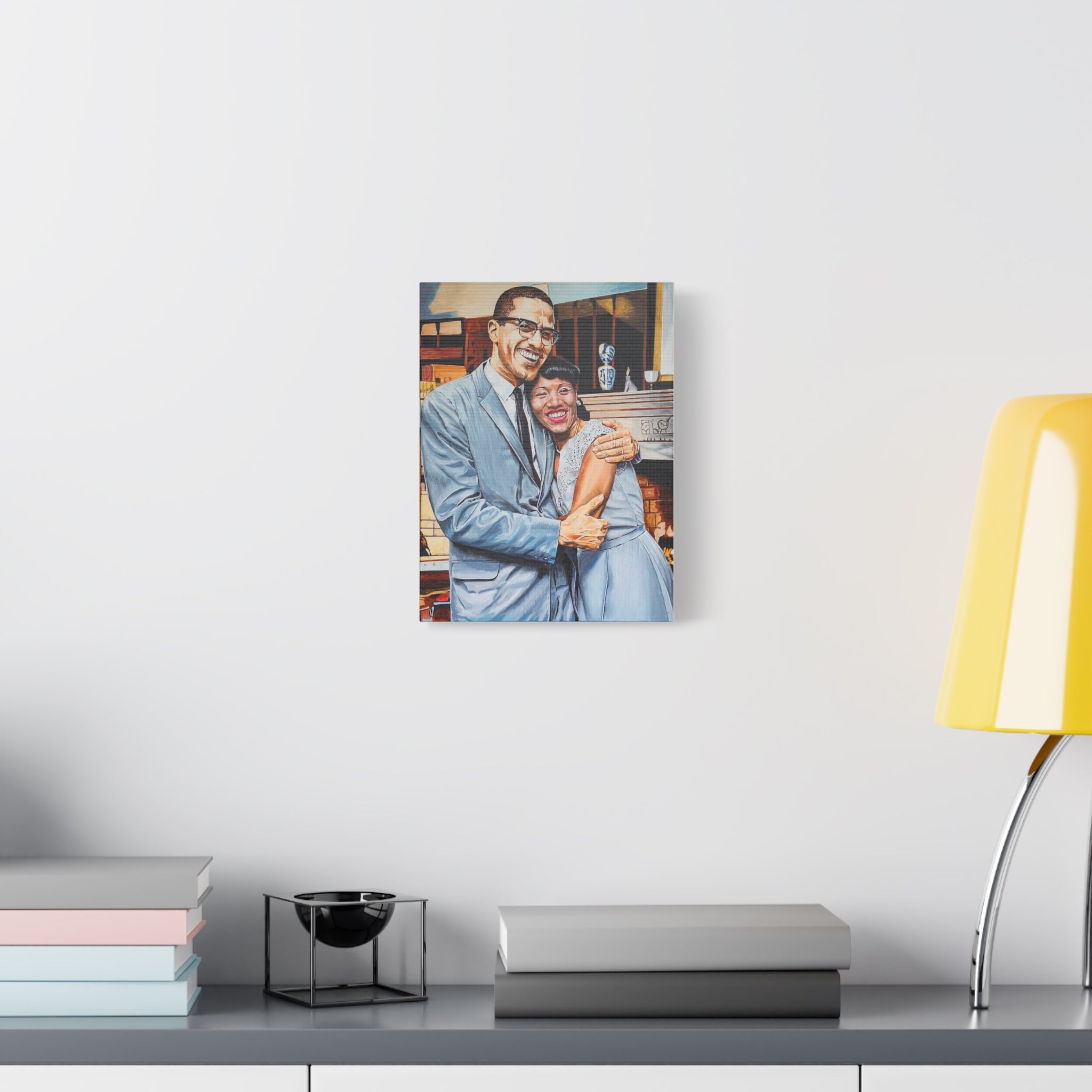 Malcolm X & Betty Shabazz print 9"x 12" & 18"X 24"