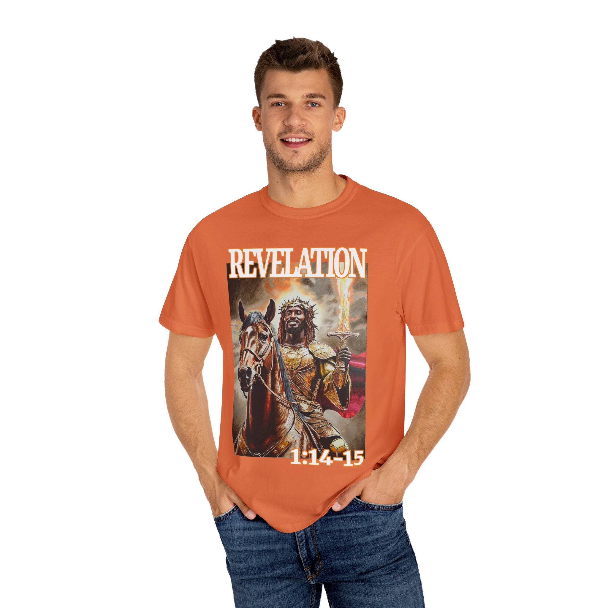 Celebrate the life and resurrection of Jesus Christ when wearing this T shirt