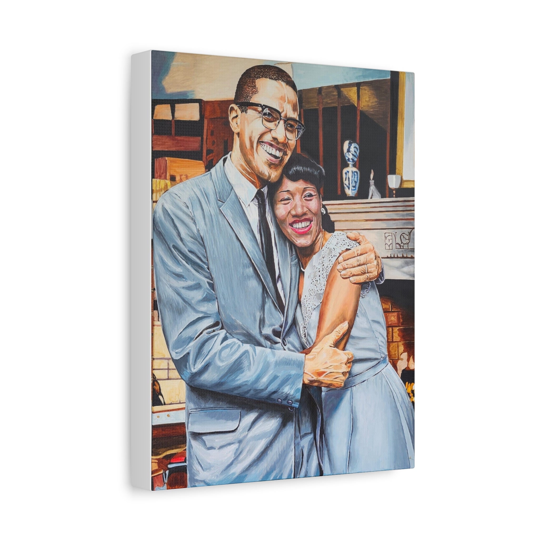 Malcolm X & Betty Shabazz print 9"x 12" & 18"X 24"