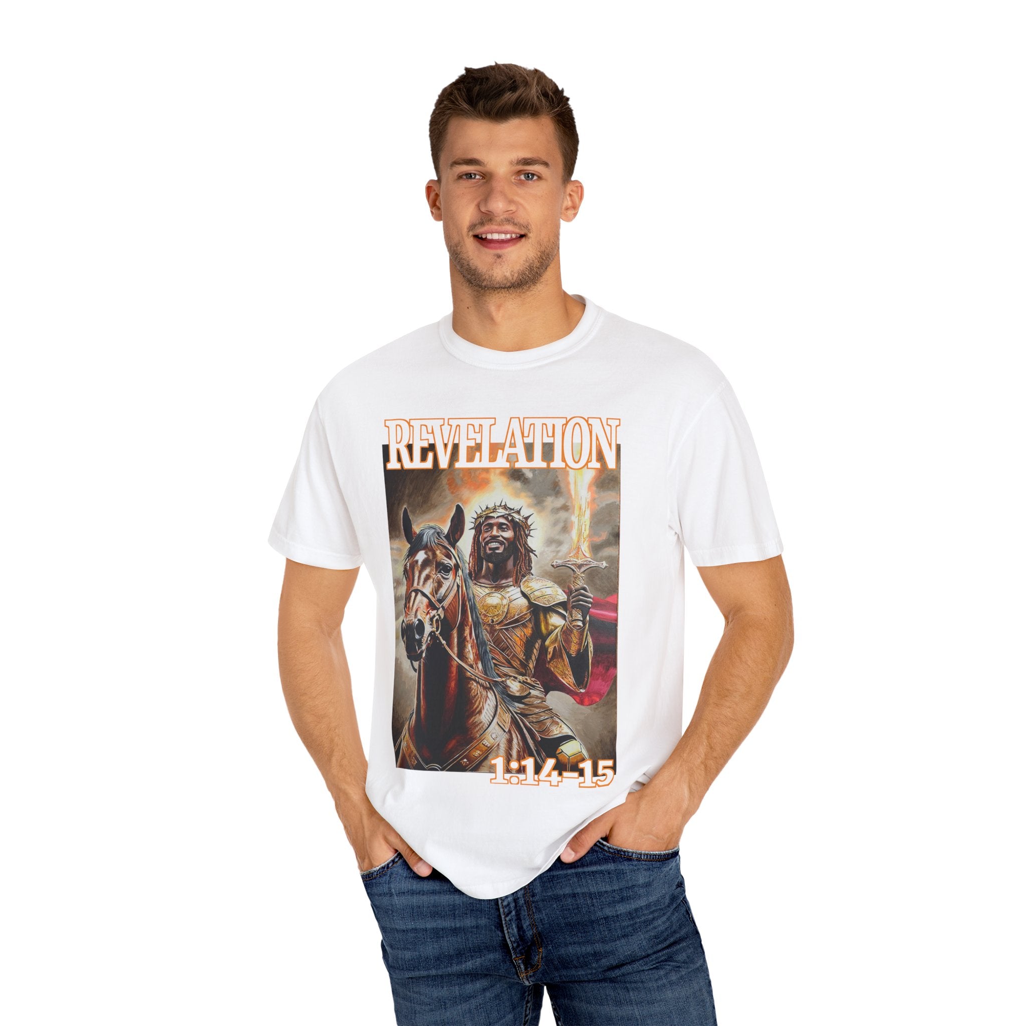Celebrate the life and resurrection of Jesus Christ when wearing this T shirt