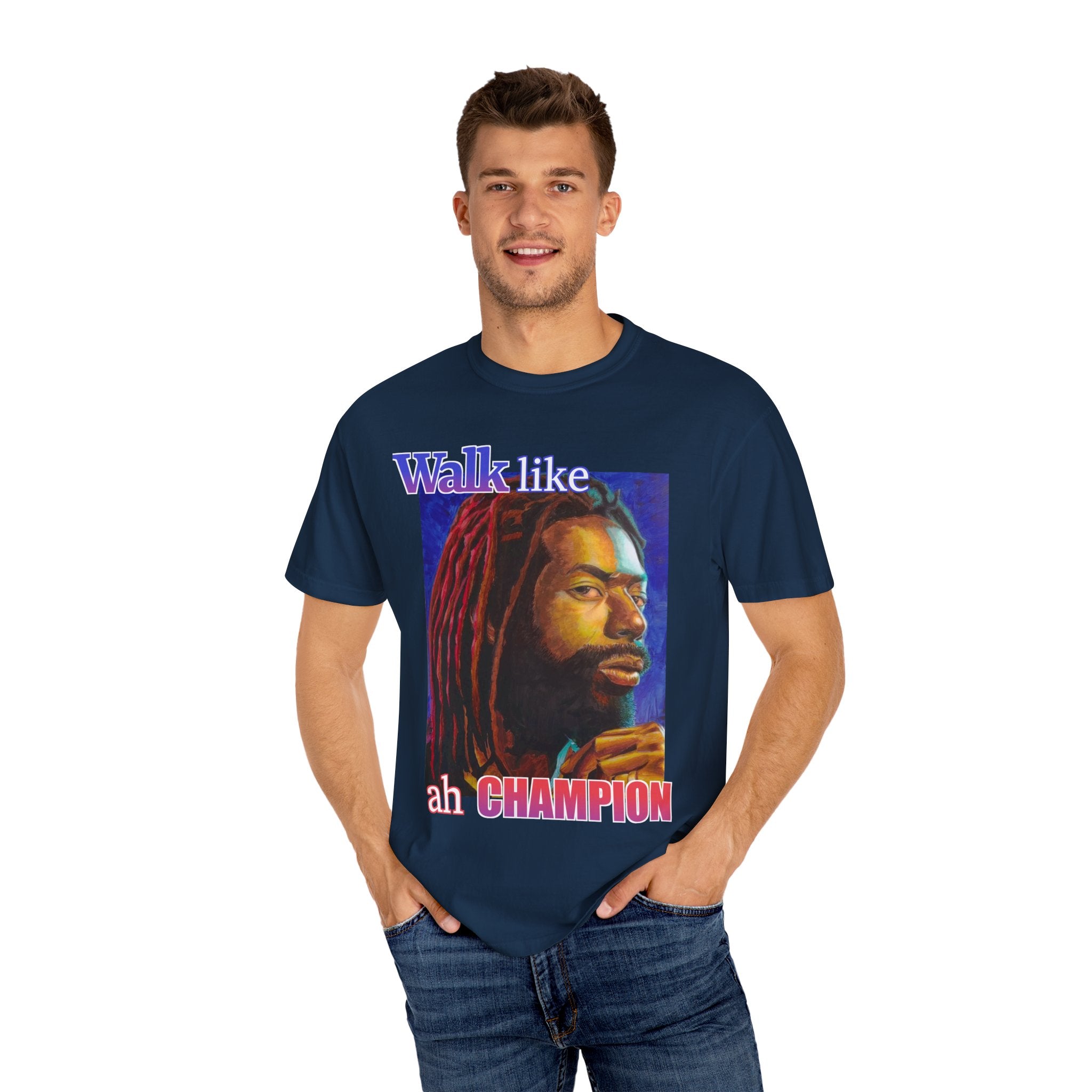 Walk like ah Champion with this Buju Banton T Shirt