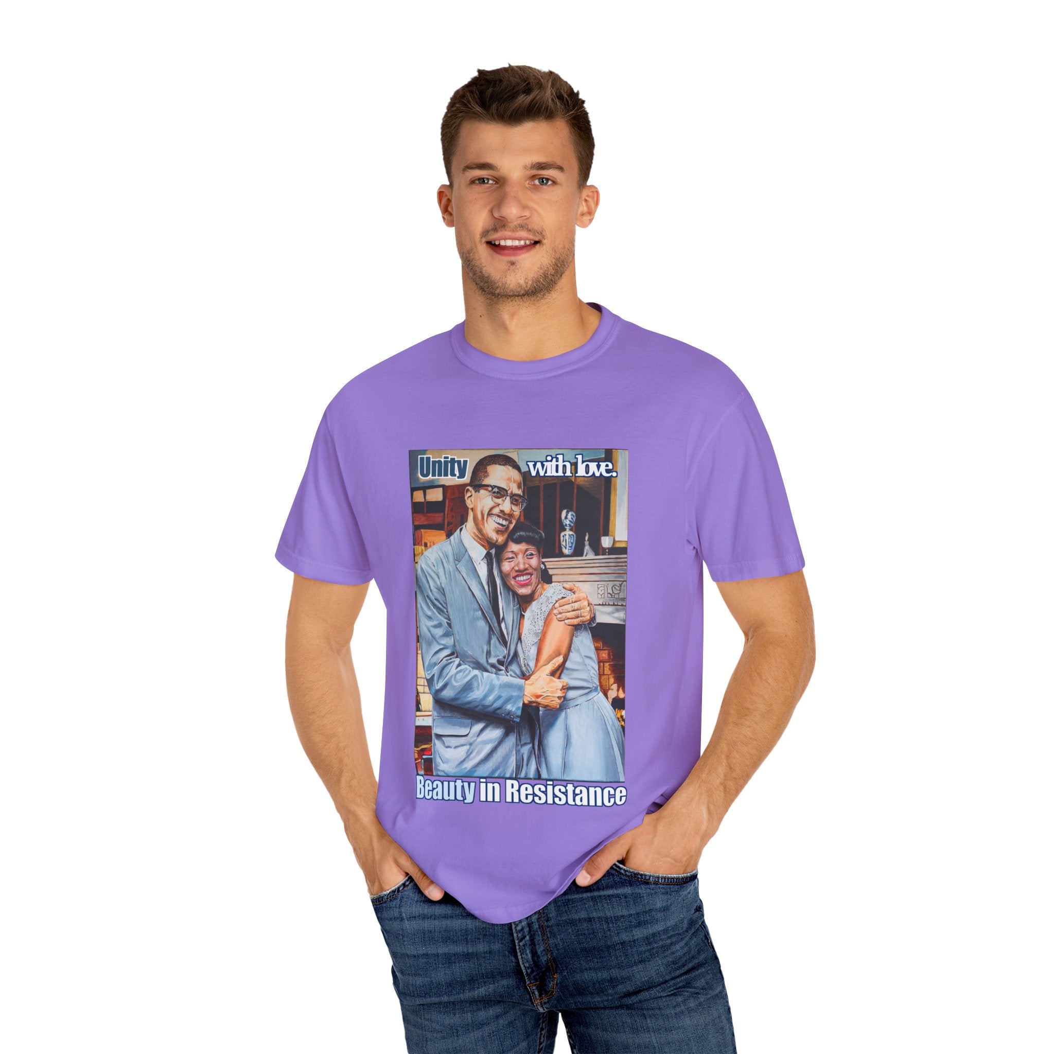 Represent like a true power couple in this Malcolm and Betty Shabazz T shirt