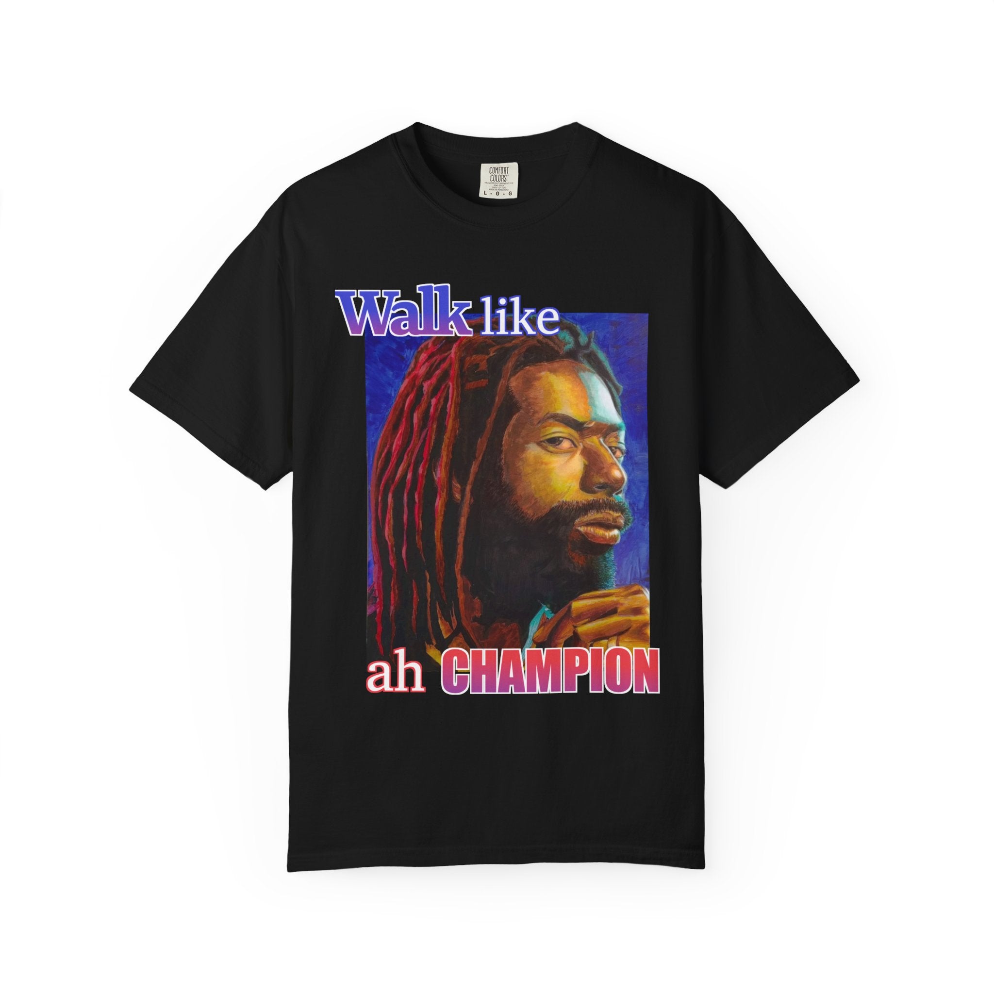 Walk like ah Champion with this Buju Banton T Shirt