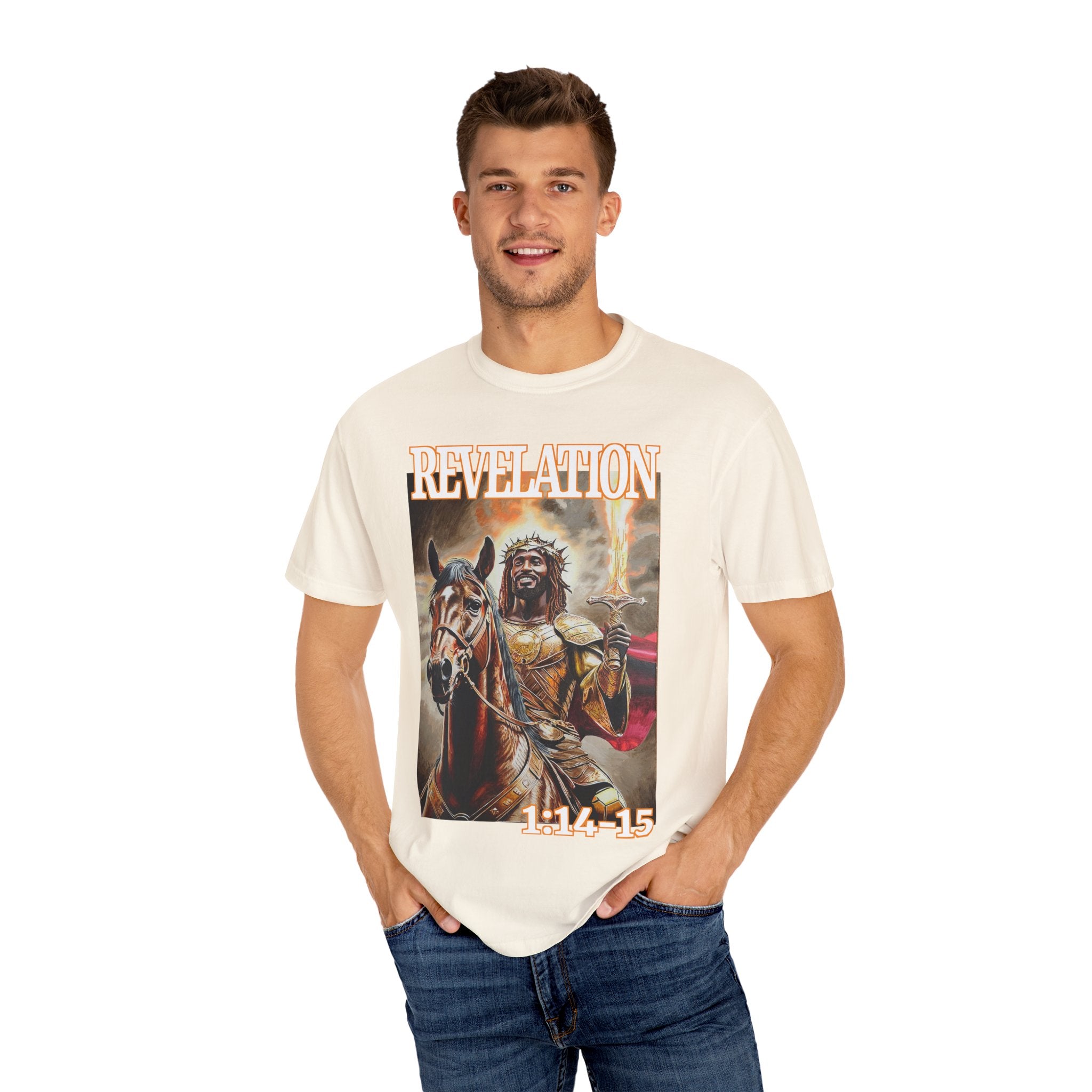 Celebrate the life and resurrection of Jesus Christ when wearing this T shirt