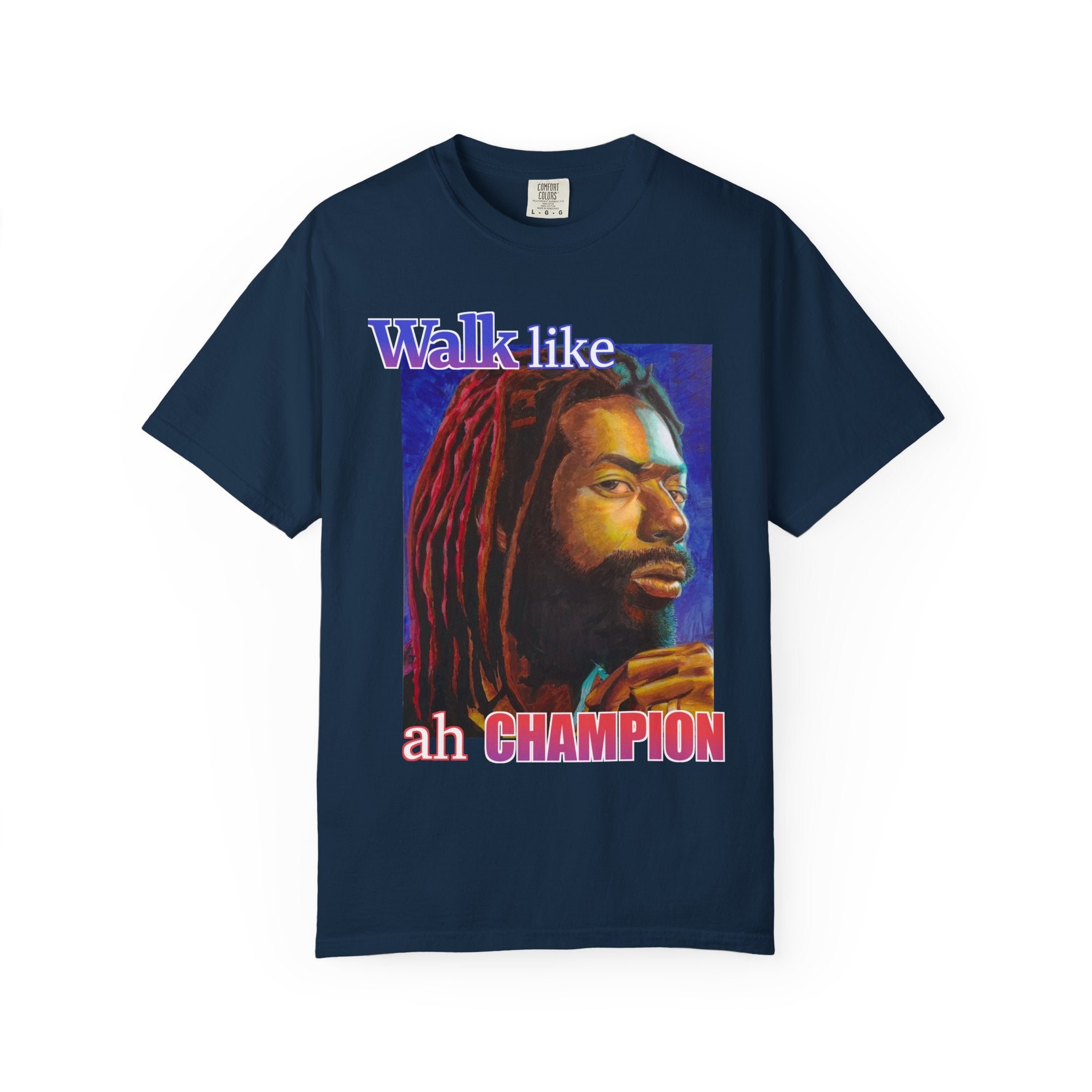 Walk like ah Champion with this Buju Banton T Shirt