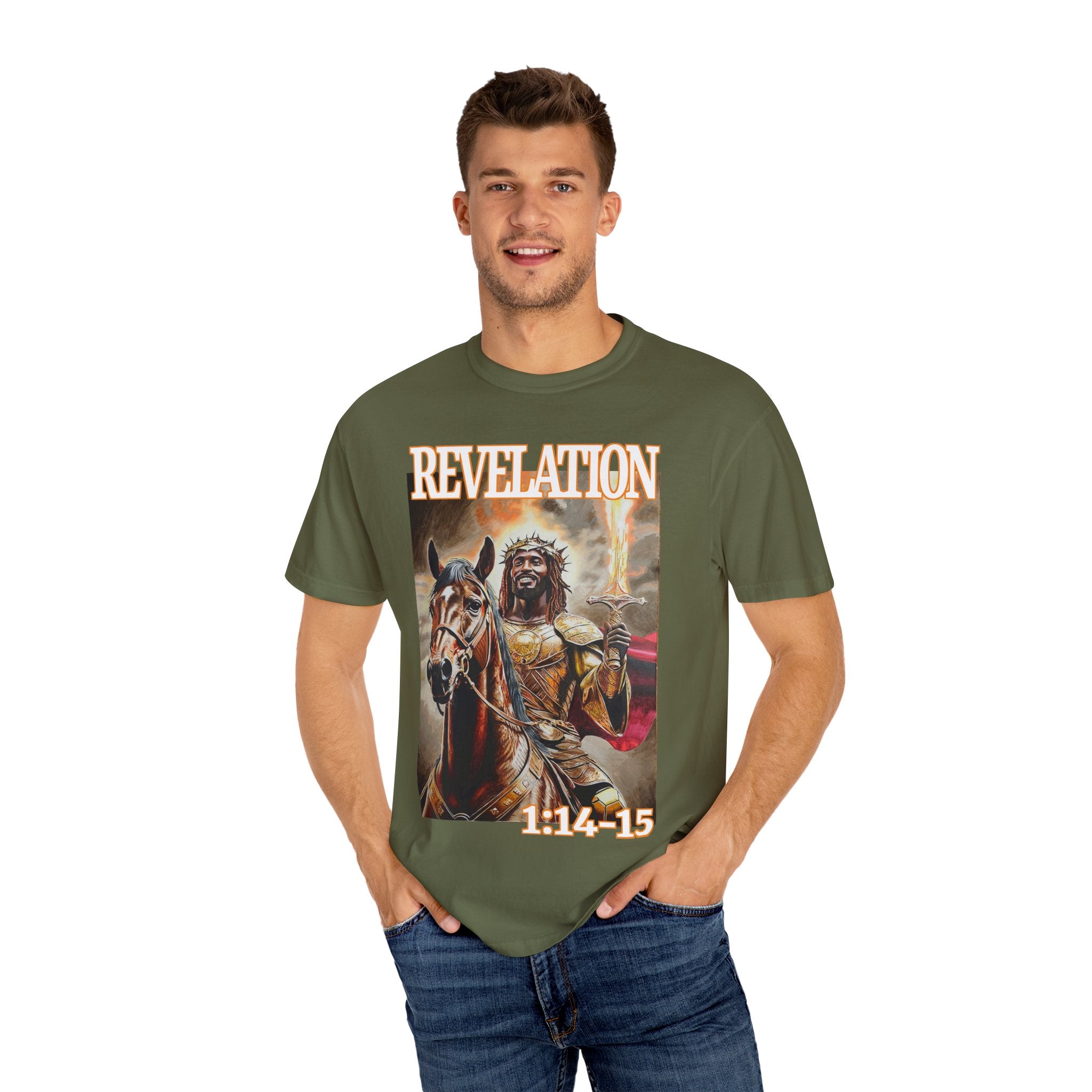 Celebrate the life and resurrection of Jesus Christ when wearing this T shirt