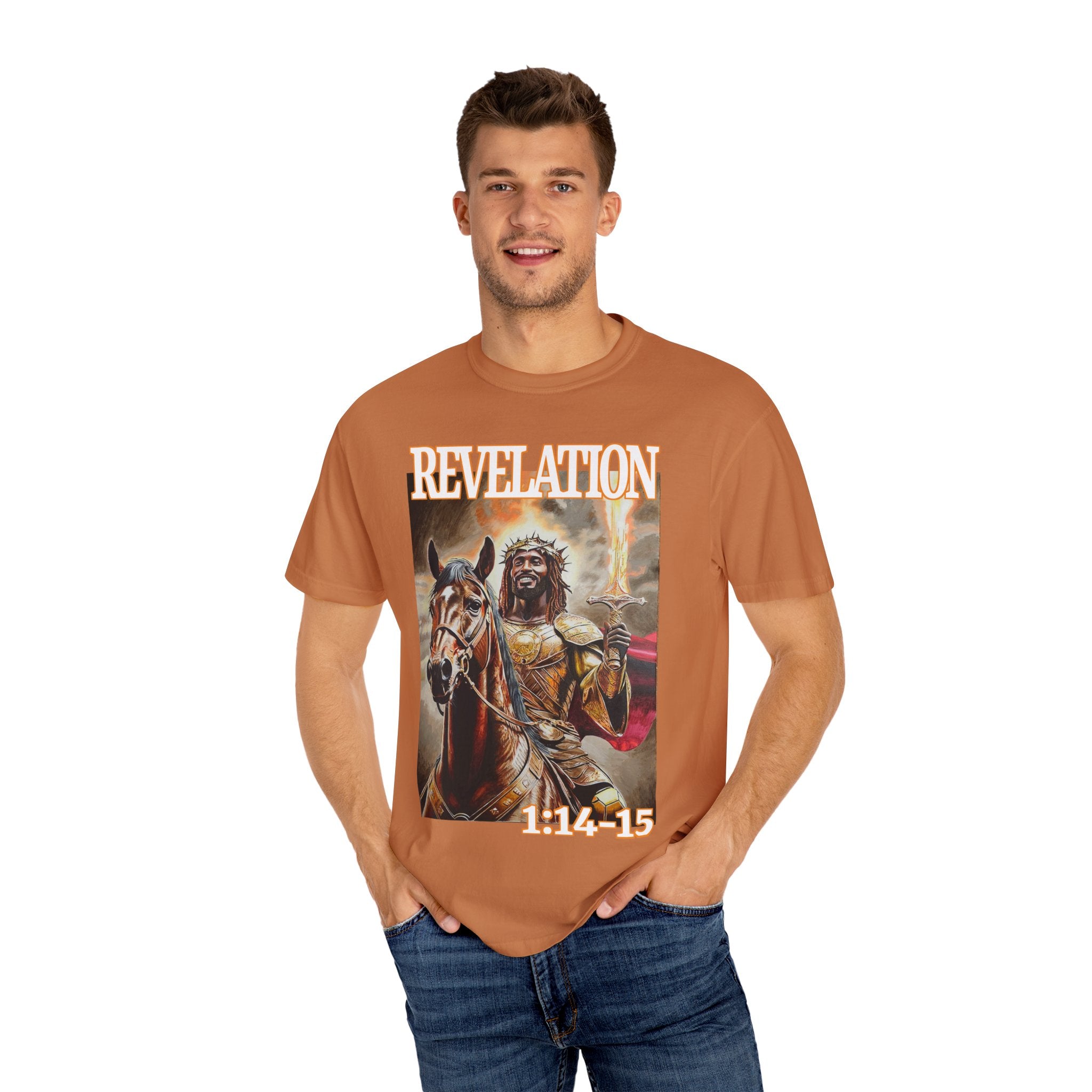 Celebrate the life and resurrection of Jesus Christ when wearing this T shirt