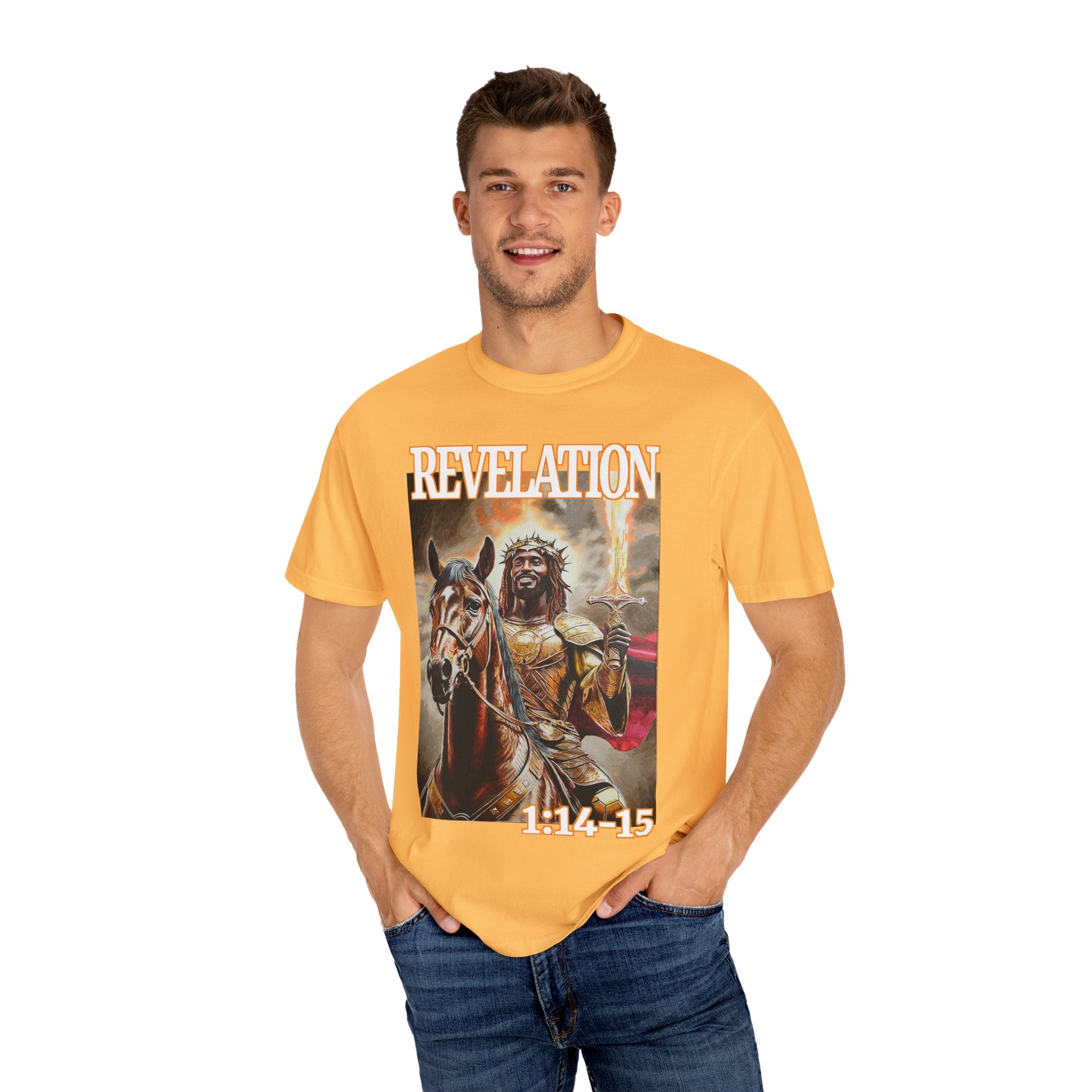 Celebrate the life and resurrection of Jesus Christ when wearing this T shirt