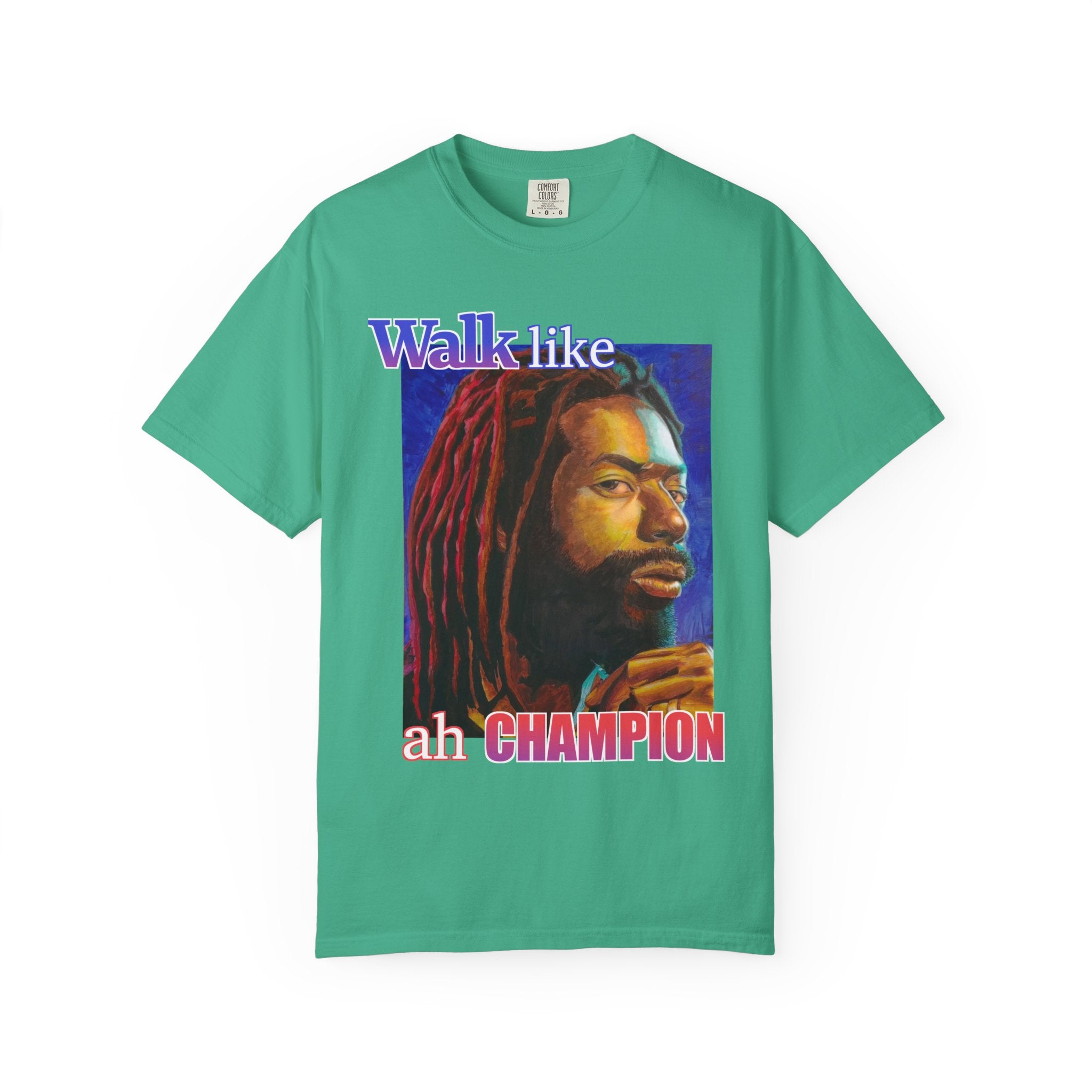 Walk like ah Champion with this Buju Banton T Shirt
