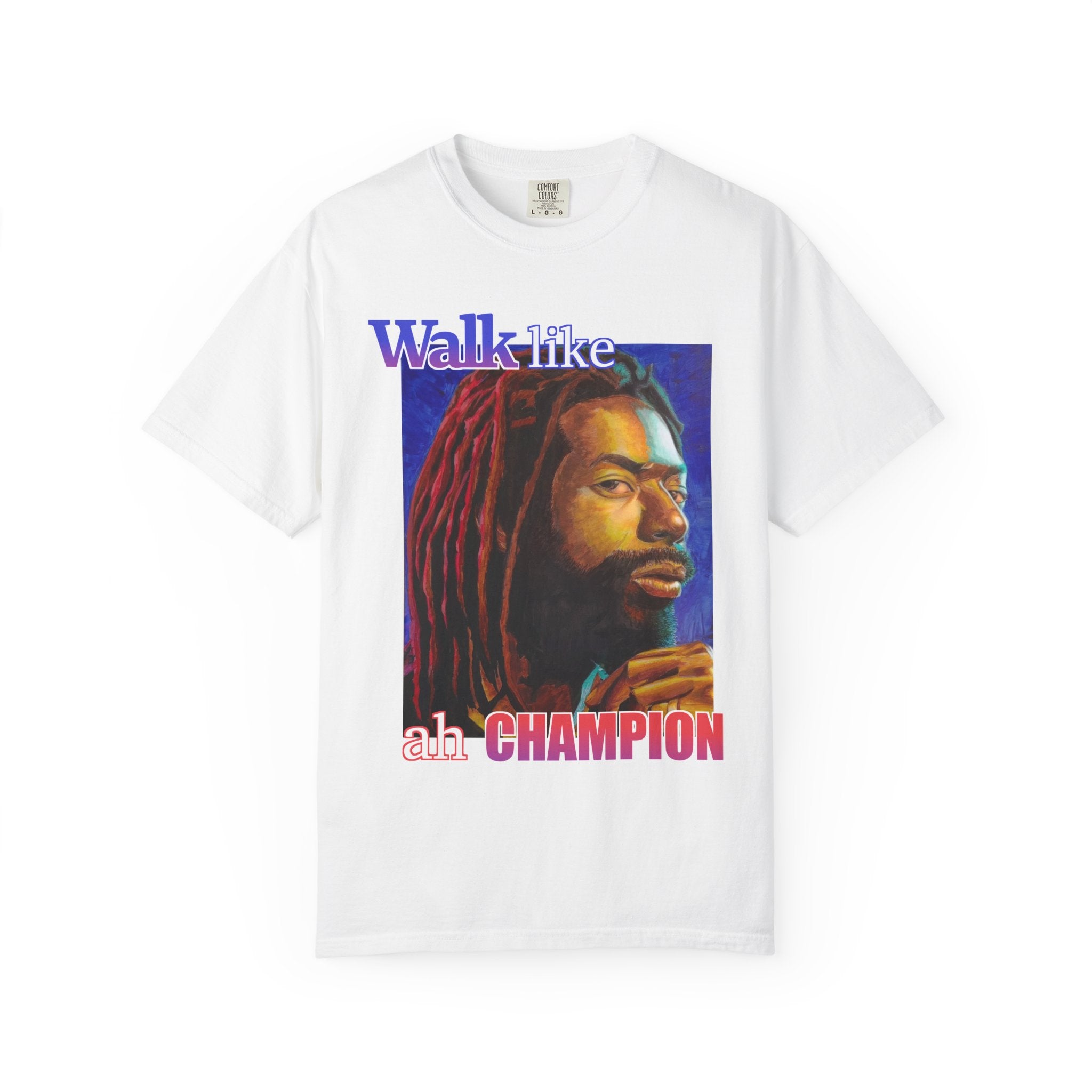 Walk like ah Champion with this Buju Banton T Shirt