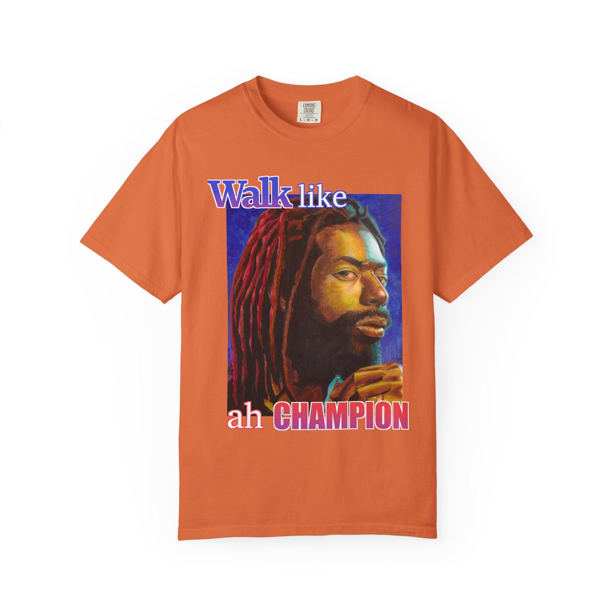 Walk like ah Champion with this Buju Banton T Shirt
