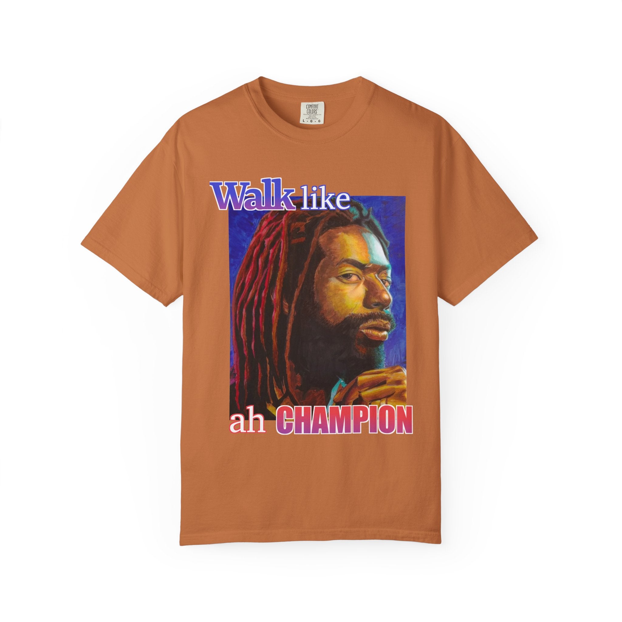 Walk like ah Champion with this Buju Banton T Shirt