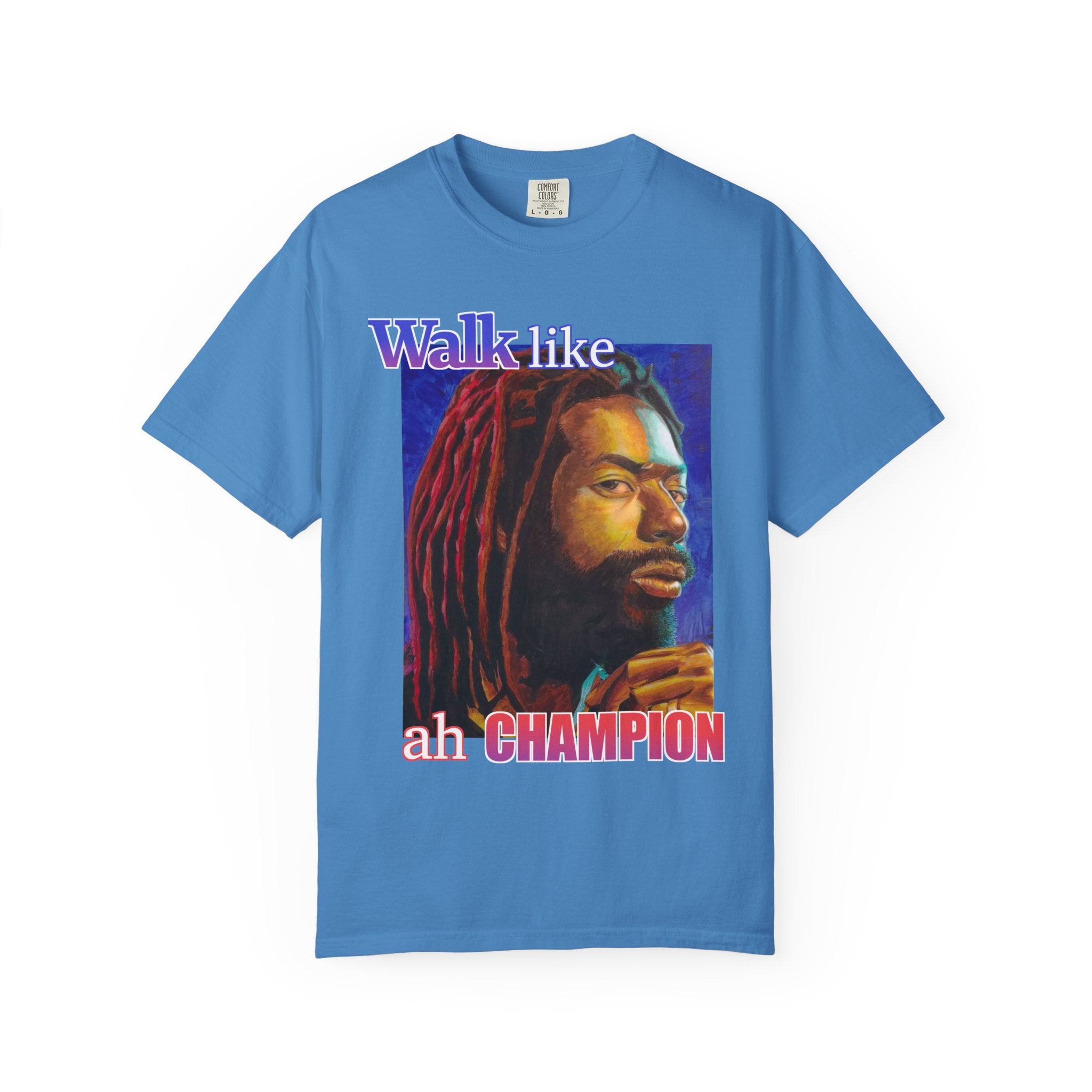 Walk like ah Champion with this Buju Banton T Shirt