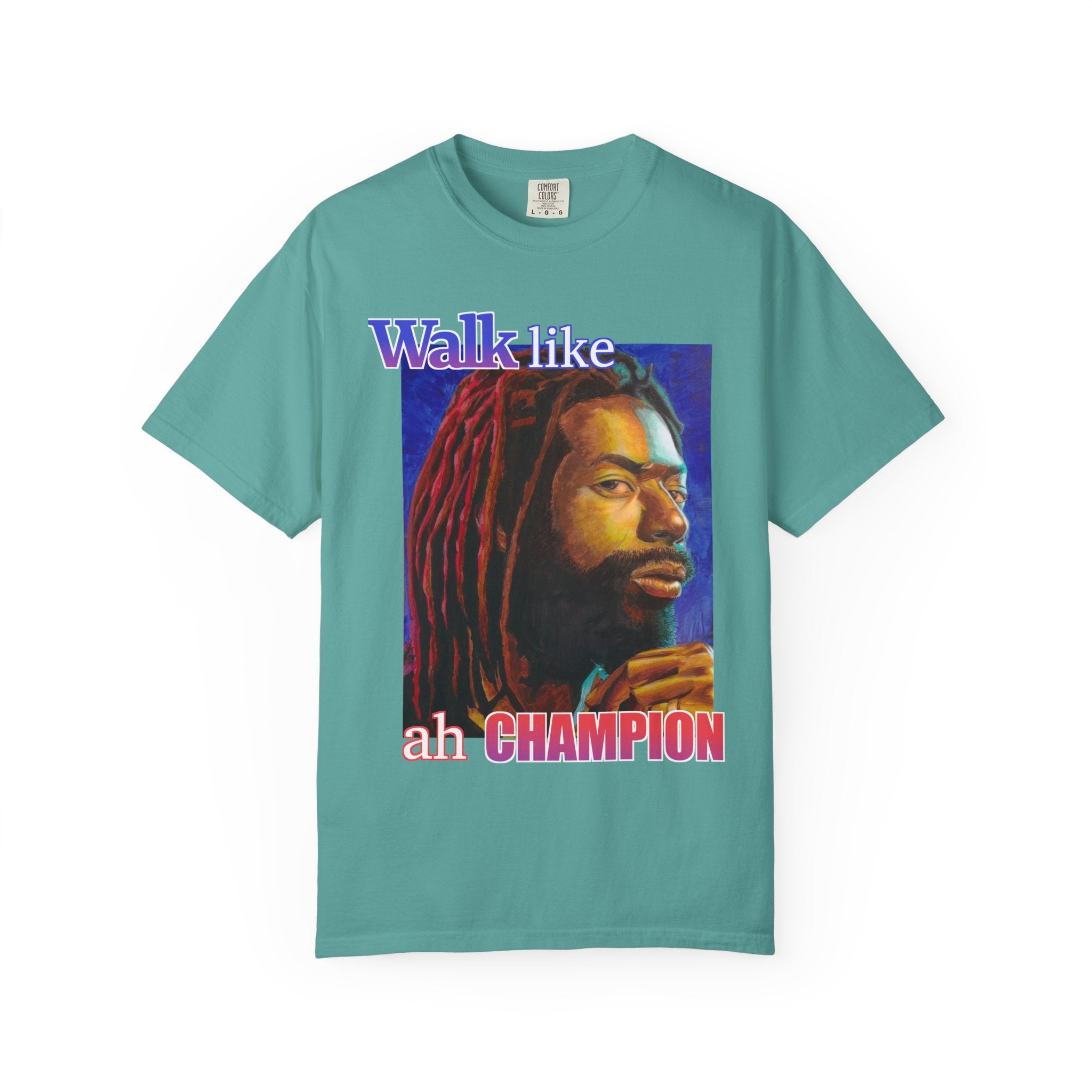 Walk like ah Champion with this Buju Banton T Shirt